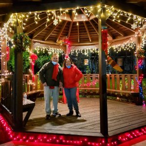 Tony and Juanita at Gazebo in 2020.